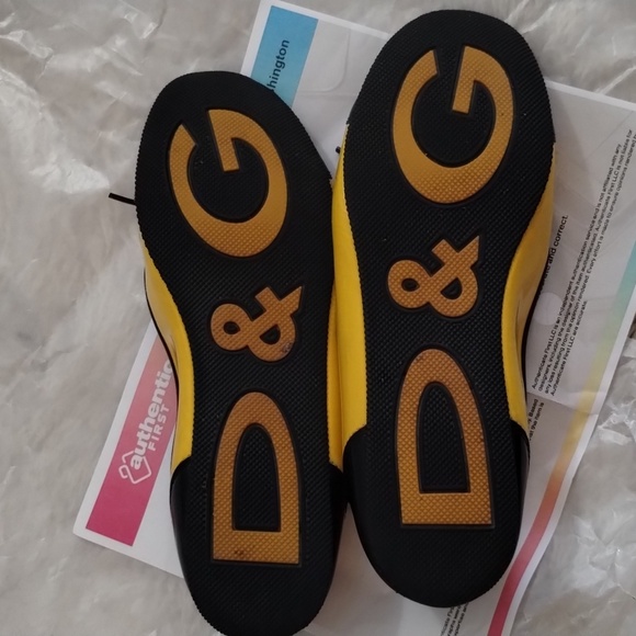 Vintage Dolce & Gabbana Y2K Bumblebee Leather Flat Ballerina Loafer - Picture 7 of 15